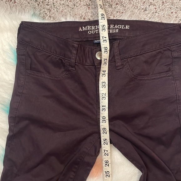 American Eagle Super Stretch Plum Purple Woman’s Jeggings Size 4 - Picture 7 of 7